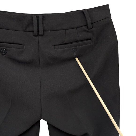 Talbots Hampshire Pants Womens Solid Black Flat Front Stretch Size 6P - Picture 11 of 11